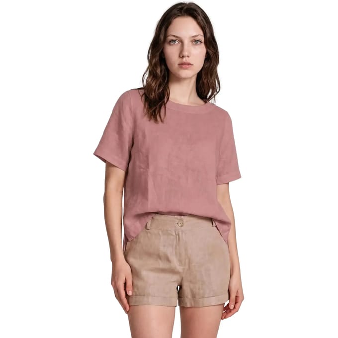 Vrouwenblouse Haris Cotton Essentials Split Hem