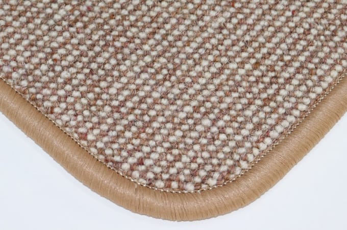 Wollen Vloerkleed - Deurmat - Diva - terra - ecru - 70x90cm