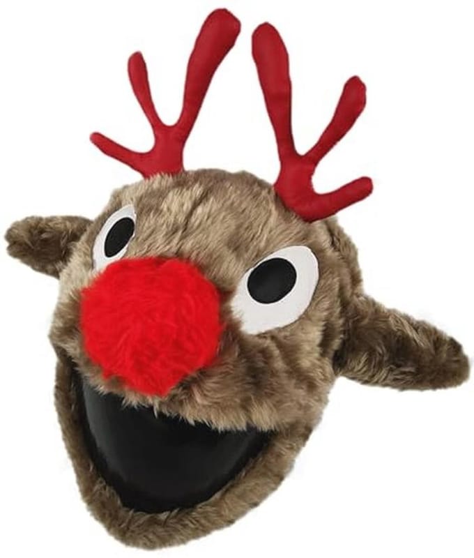 Grappige Stoffen Motorhelm Hoes Rendier voor Kerstmis