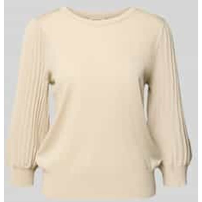 Gebreide pullover met ribboorden, model 'GLITTA'