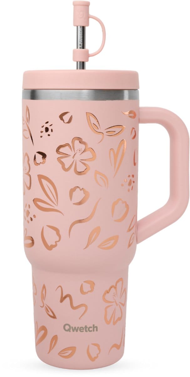 Qwetch Travel Cup Geïsoleerd - Moani Pastel Roze