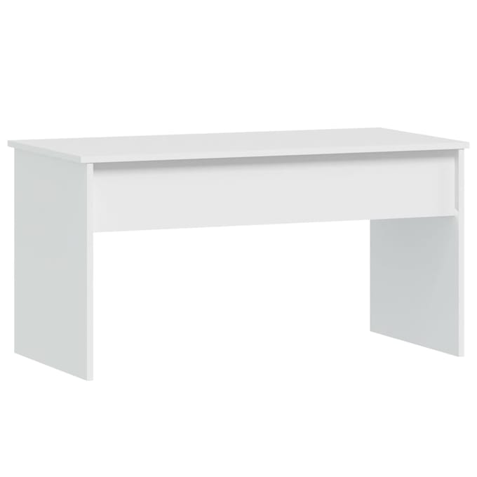 vidaXL - Salontafel - 102x50,5x52,5 - cm - bewerkt - hout - wit