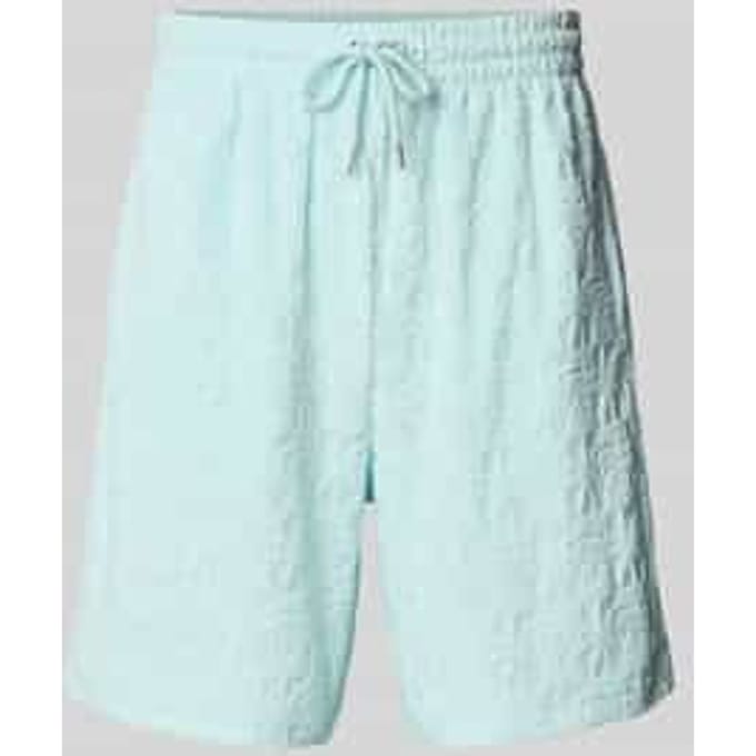 Korte broek met elastische band en tunnelkoord, model 'Terry'