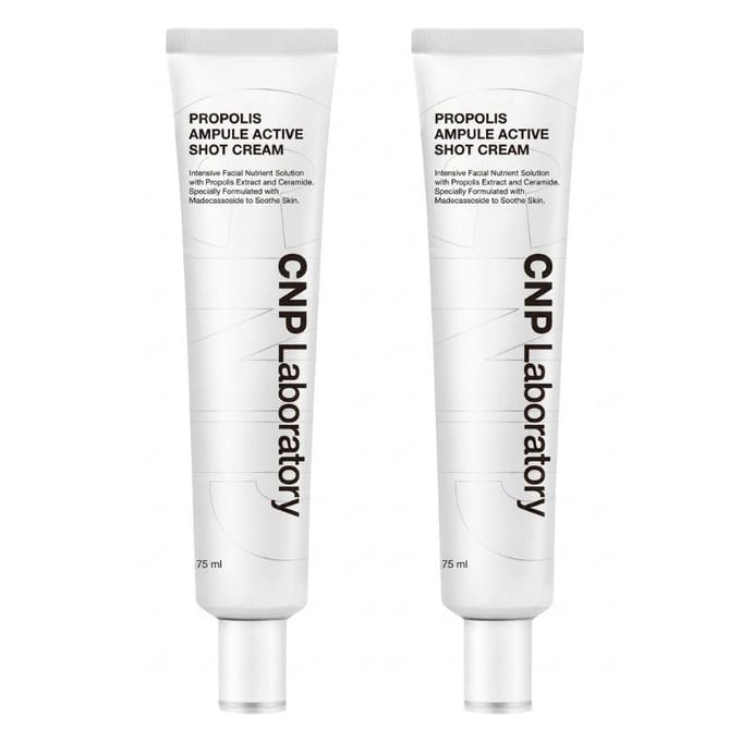 CNP Laboratory Propolis Ampoule Shot Crème 75ml 75ml+75ml white