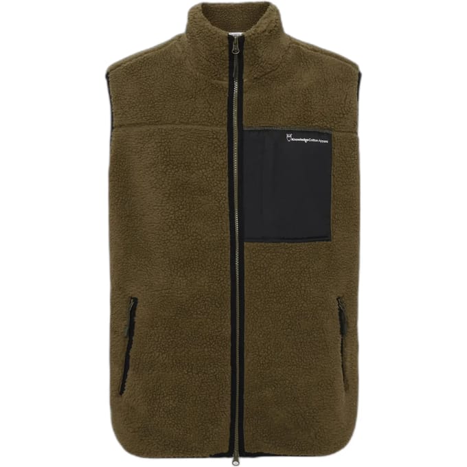 Mouwloos fleece KnowledgeCotton Apparel