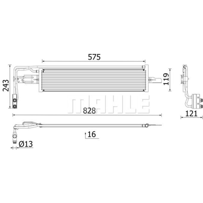 Olie radiator MAHLE CLC 319 000P
