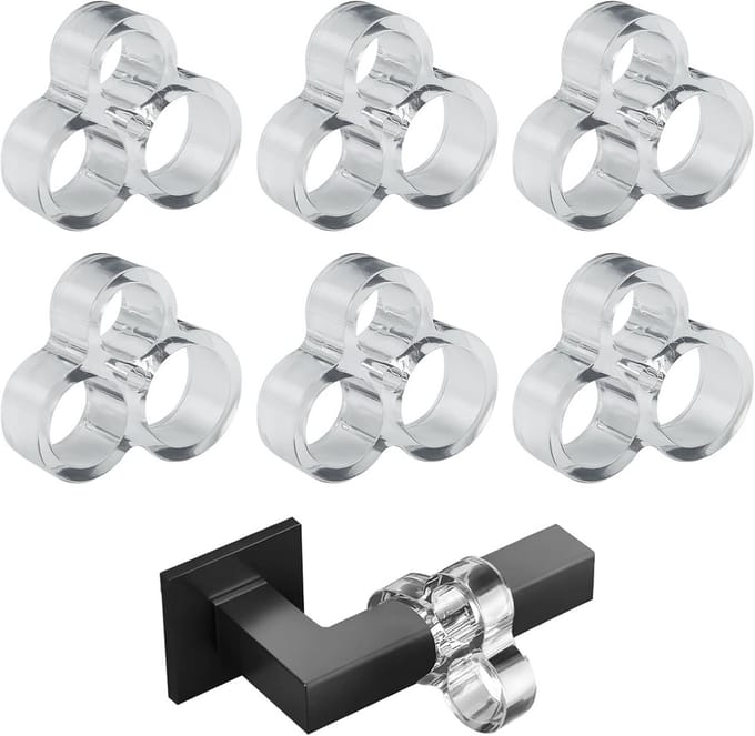 SolidKeus - Set van 6 Siliconen Deurstoppers voor Wandbescherming