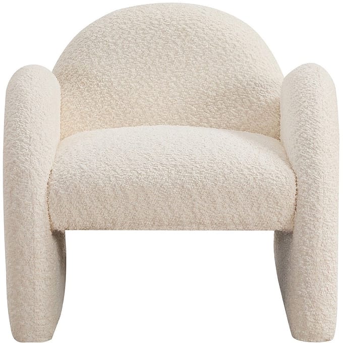Vente-unique Kinderfauteuil in beige boucléstof MOSALO