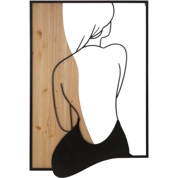 Wandpaneel Beauty Iron & Wood 60x2x90