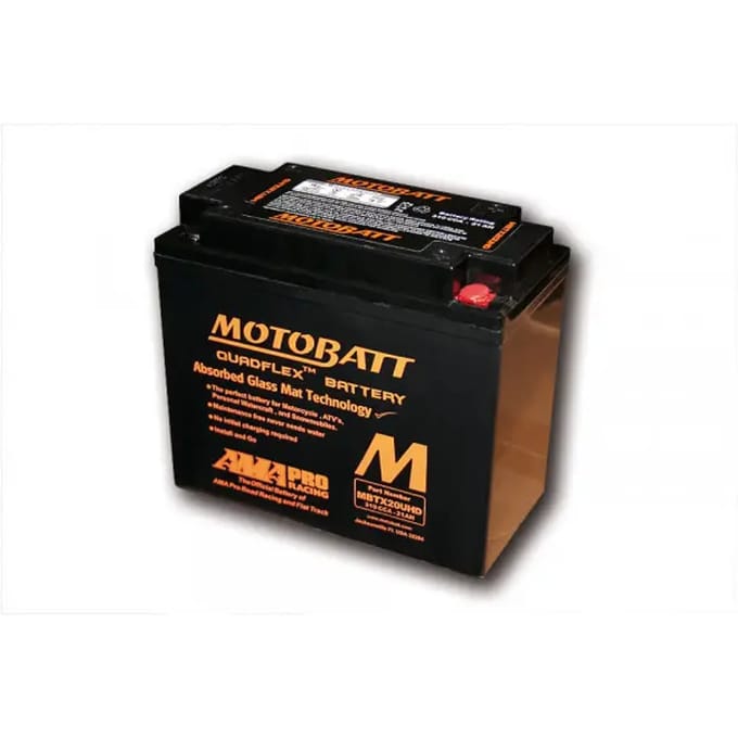 4-polige motorfiets accu Motobatt MBTX20UHD