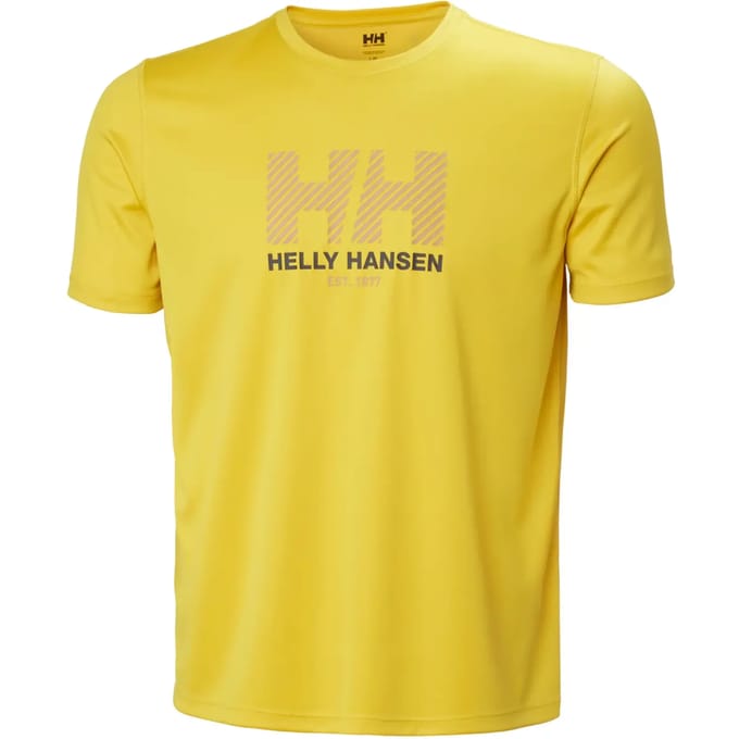 Helly Hansen Tech Graphic 2.0 Korte Mouwen Basislaag Geel M Man