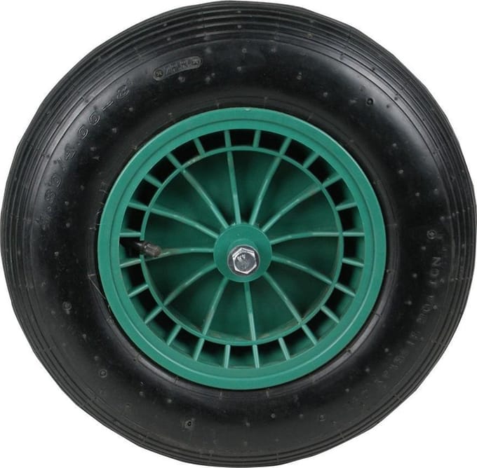 MM Wiel Kunststof Velg Groen As 13 Centimeter