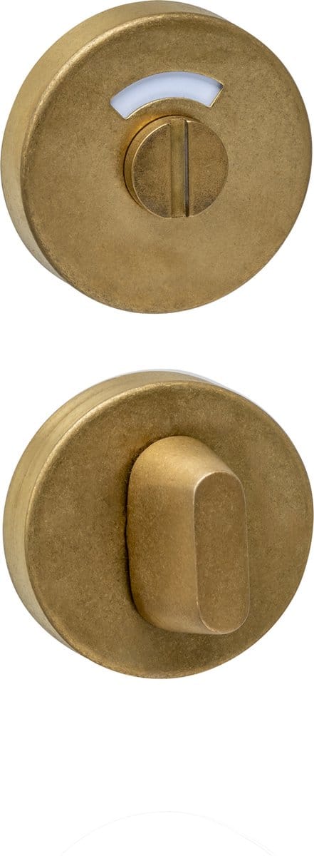 Intersteel WC-sluiting verdekt ø53x10mm met stift 8x8mm PVD messing getrommeld