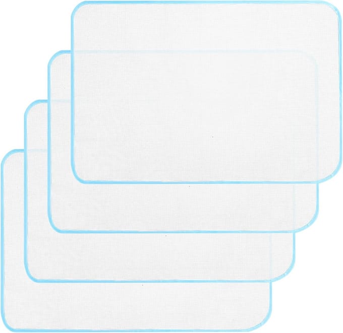 Set van 4 Beschermende Strijkdoeken en Strijknetten voor Kleding
