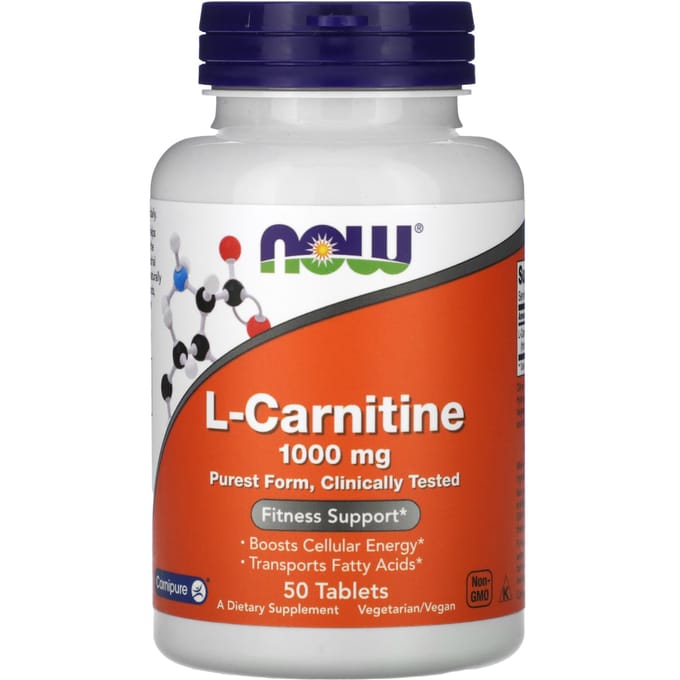 L-Carnitine 1000mg Now Foods - 50 tabl