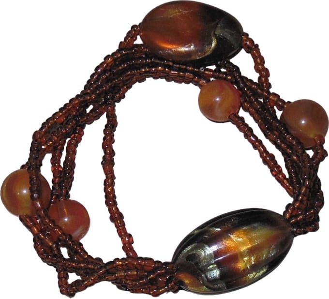 Armband bruine tinten