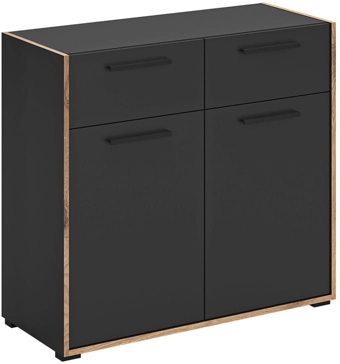 xonox.home Ladekast Bueno B/H/D: 95x86x37 cm, basalt melamine