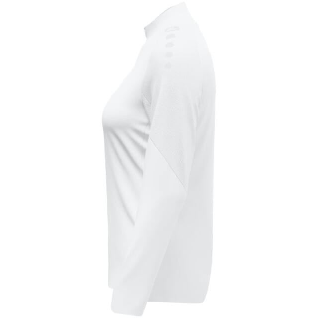 Jako Light Flow Ziptop Dames - Wit | Maat: S