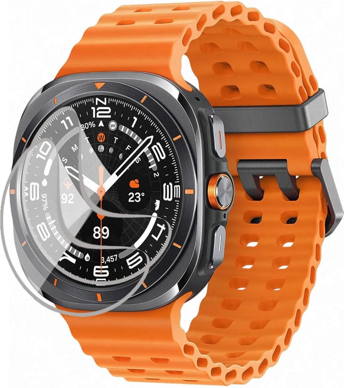Screenprotector geschikt voor Samsung Galaxy Watch Ultra 47mm - 2x FlexGuard Screen Protector