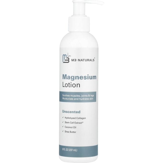 M3 Naturals, Magnesium Lotion, Unscented, 237 Ml (8 Fl Oz) white