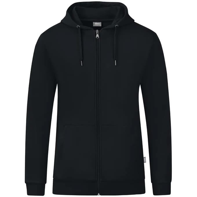 Jako Organic Jas Met Kap Heren - Zwart | Maat: S