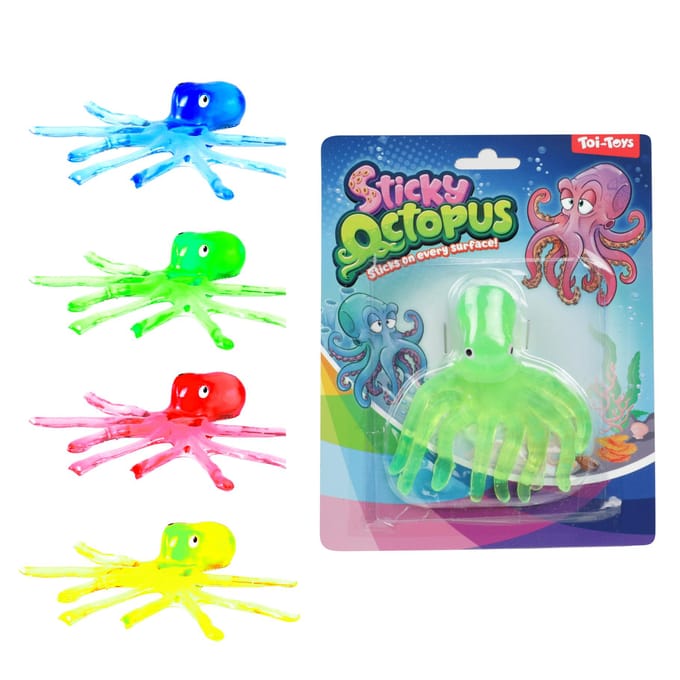 Toi-Toys Window Crawler Sticky Octopus (Assorted)