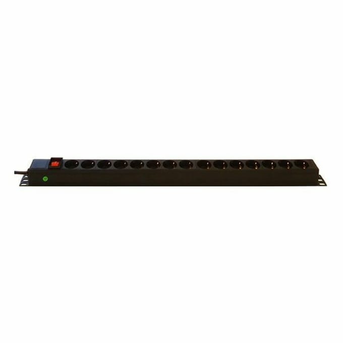 DSIT 15 voudige stekkerdoos voor verticale montage - geschikt voor serverkast - patchkast en flightcase