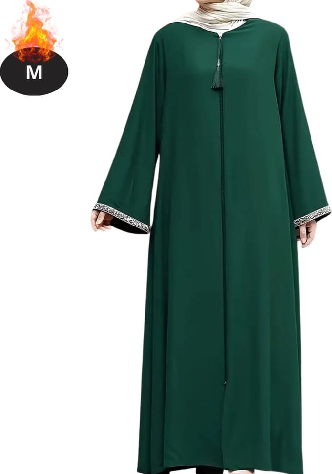 Nivard Islamitische Kleding - Djellaba Dames - Moslim Kleding - Arabisch Dames Kaftan - Alhamdulillah - M
