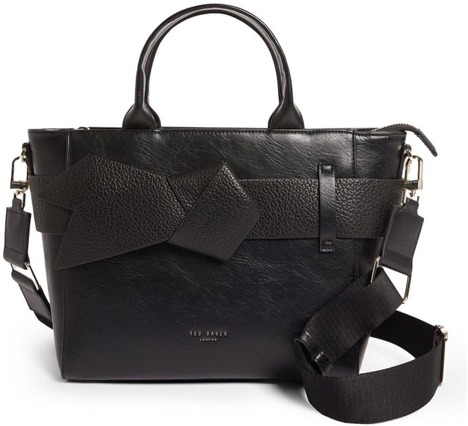 Ted Baker handtas schoudertas Jimisie Mini Knot Bow Bag Black zwart