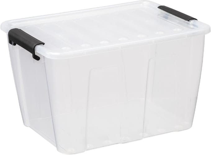 Transparante opbergbox van 15 liter