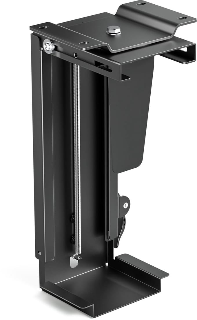 Unyqoos® Verstelbare en draaibare PC-houder voor compacte werkplekoplossingen