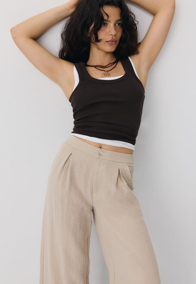 Stradivarius Rustieke culotte  Steen 34