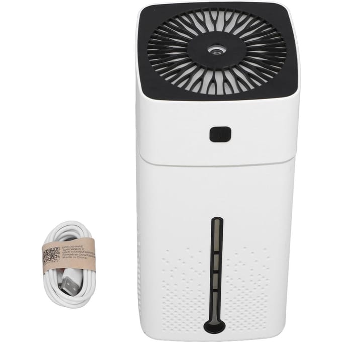Bureau Luchtbevochtiger Stil Groot Mistvolume 1000ml 9H Timer Draagbare Aromatherapie Diffuser voor Slaapkamer wit