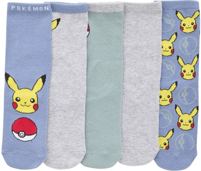 Vertbaudet Set van 5 paar Pokemon® sokken