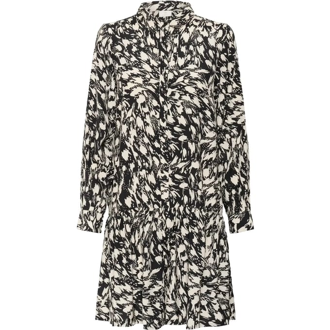 Jurk KAjamie Jurk Loose fit black white