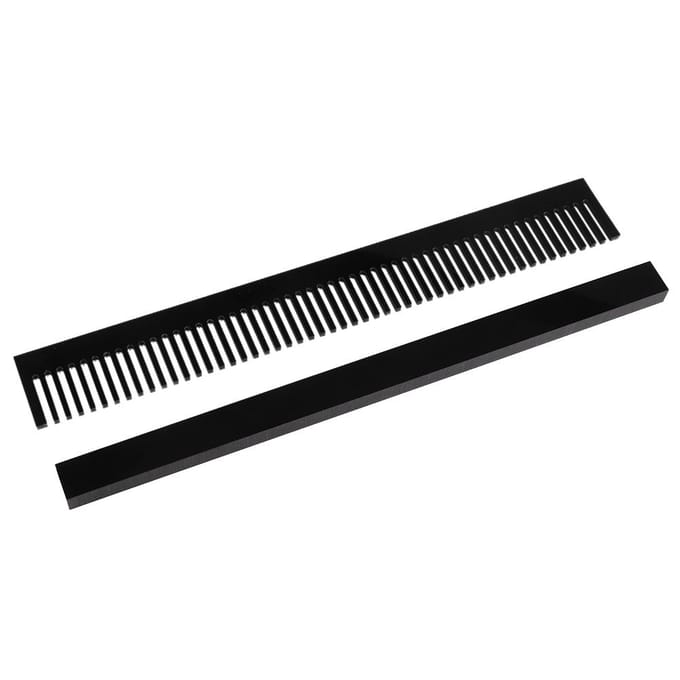 320mm Lengte Zwart Aquarium Vissenkom Overloopkam Verwijderbaar Marine Sump black
