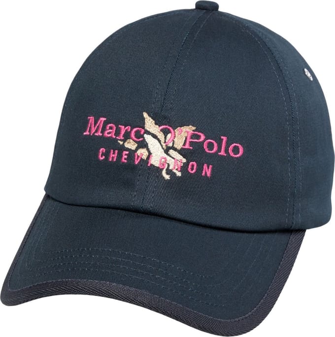Marc O'Polo Woven Cap Dark Navy Donkerblauw