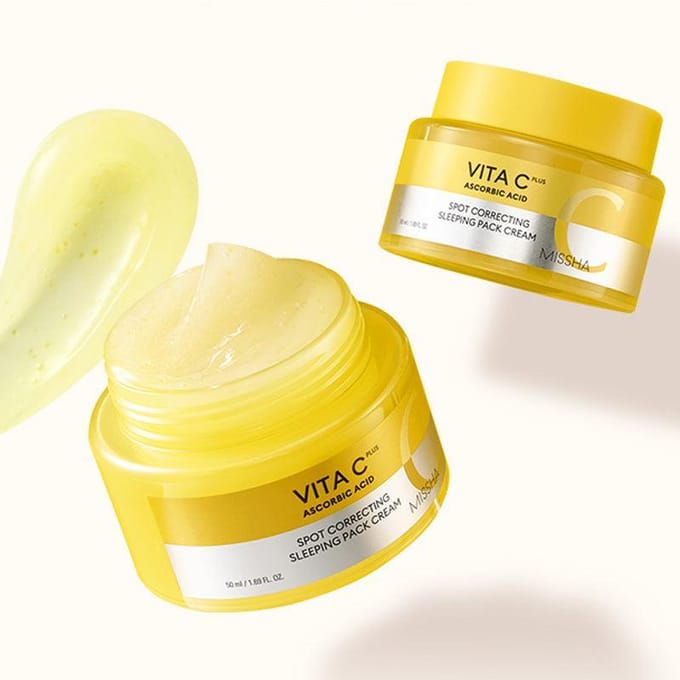 [MISSHA] Vita C Plus Spot Correcting Slaapmasker Crème 50ml 1pc (50ml) yellow