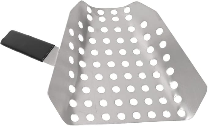 Popcorn Schep - Friet Schep Zeef - Snacks Serveren - Perforated Ontwerp - 192 mm - Rood