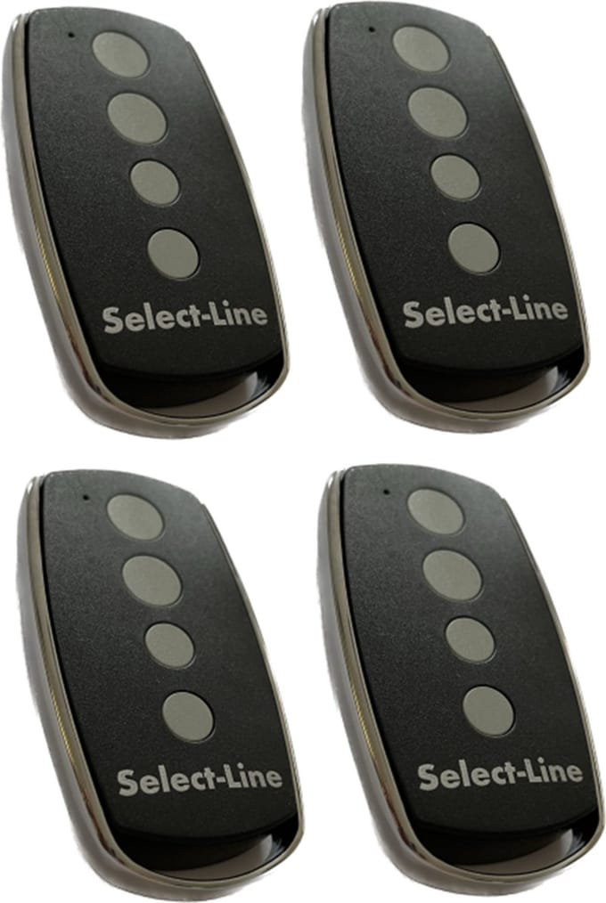 4 stuks Select-Line Handzender 4-kanaals 868 MHz