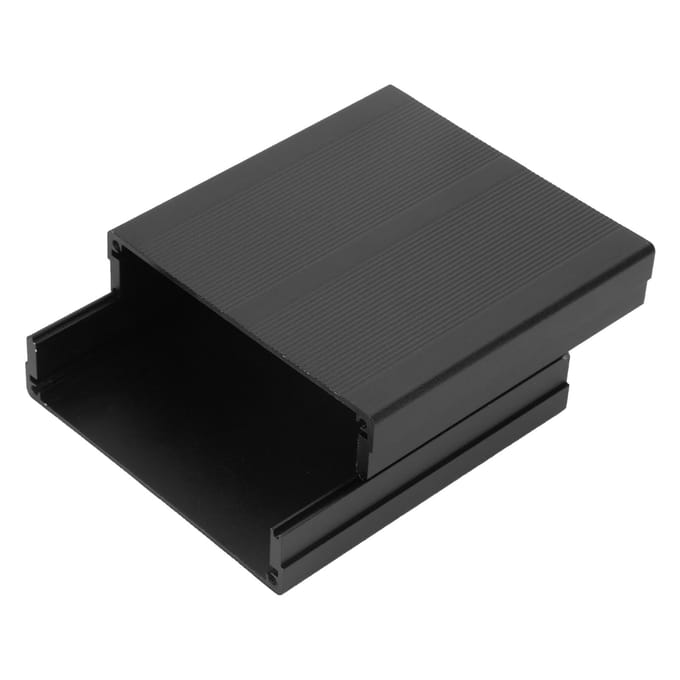 Mat Zwart Aluminium Printplaat Instrumentenkast Behuizing Elektronisch Projectgeval