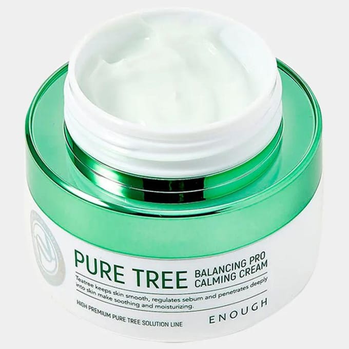 ENOUGH Pure Tree Balancing Pro Kalmerende Crème 50ml + WILLEKEURIG CADEAU black