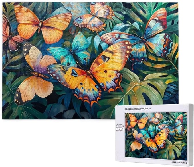 Legpuzzel Vlinder - Bos Puzzel - Ontspanning Thuis - 4000 Stukjes - 88x141cm
