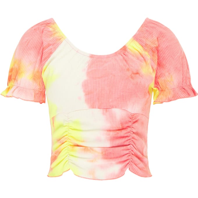 Mymo T-shirt Dames Oranje Veelkleurig