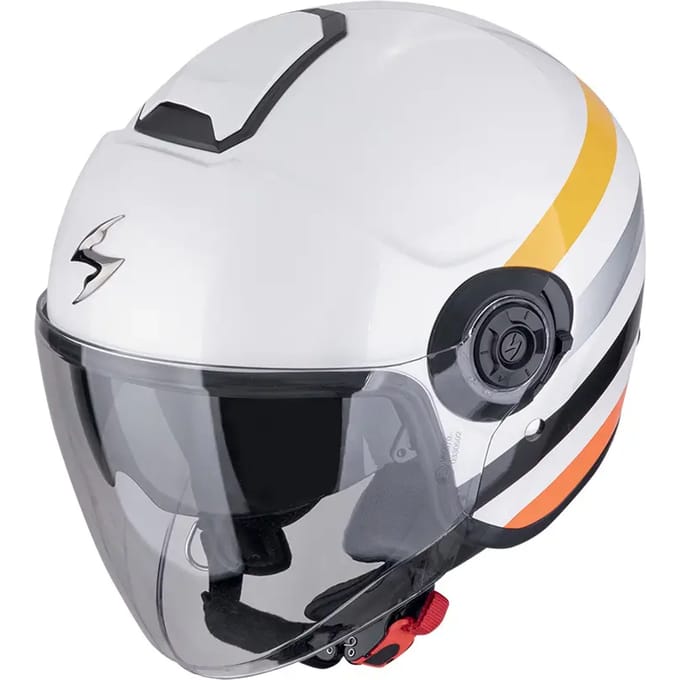 Scorpion EXO-City II Bee Wit Geel Jethelm - Helm