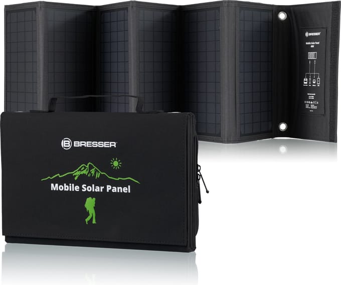Bresser Mobiel Zonnepaneel – 40W – Voor o.a. Smartphone & Tablets – 3x USB