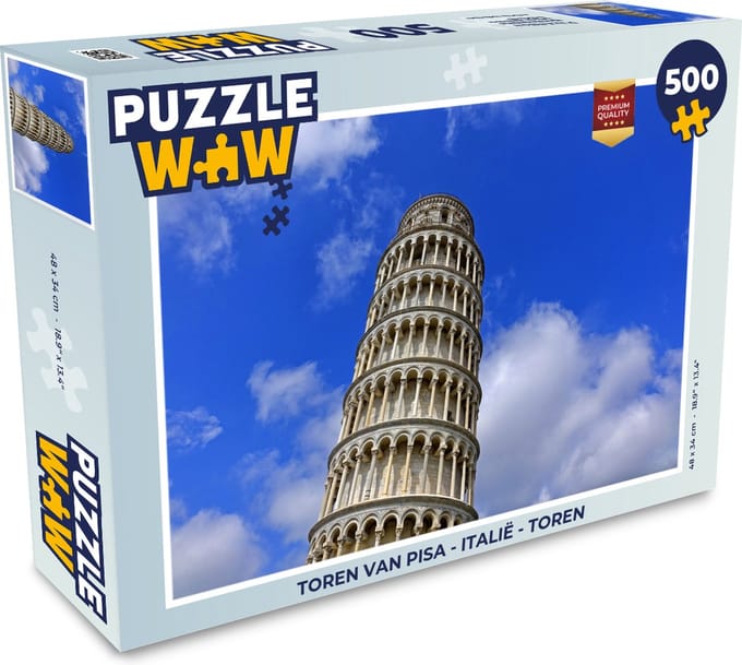 Puzzel Toren van Pisa - Italië - Toren - Legpuzzel - Puzzel 500 stukjes