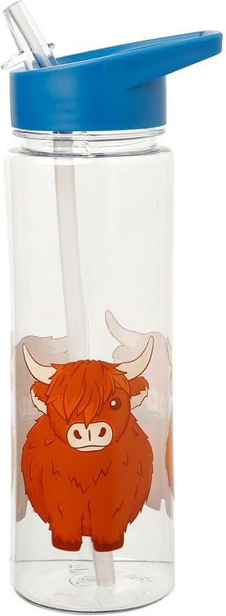 Bison waterfles met rietje - Puckator
