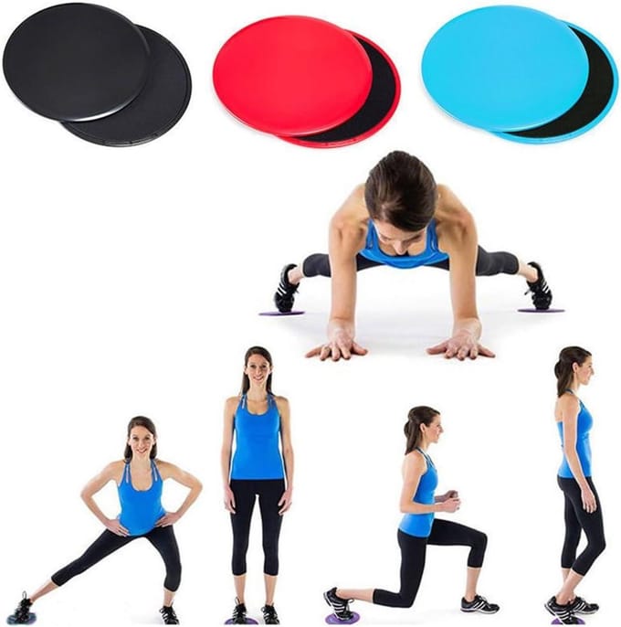 Fitness Gliders - Core Sliders - Kracht Training - Dubbelzijdig Gebruik - 1 Paar - Blauw