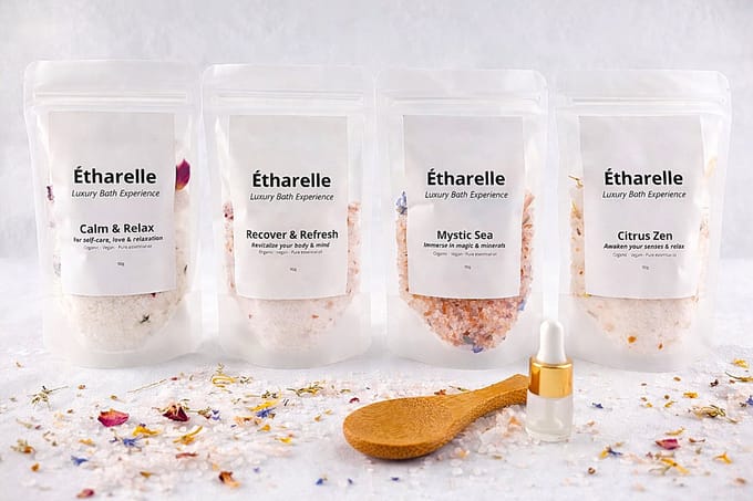 Badzout Étharelle Luxury - Bad Belevings Ritueel Kit Set -Met Geschenkdoos-Cadeau-Gift Set